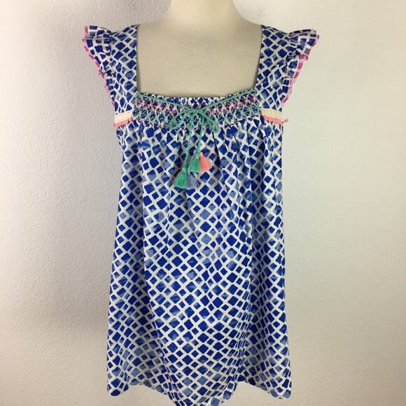 Matilda Jane NWOT Wandering Waters Smocked Top Med - Picture 1 of 7